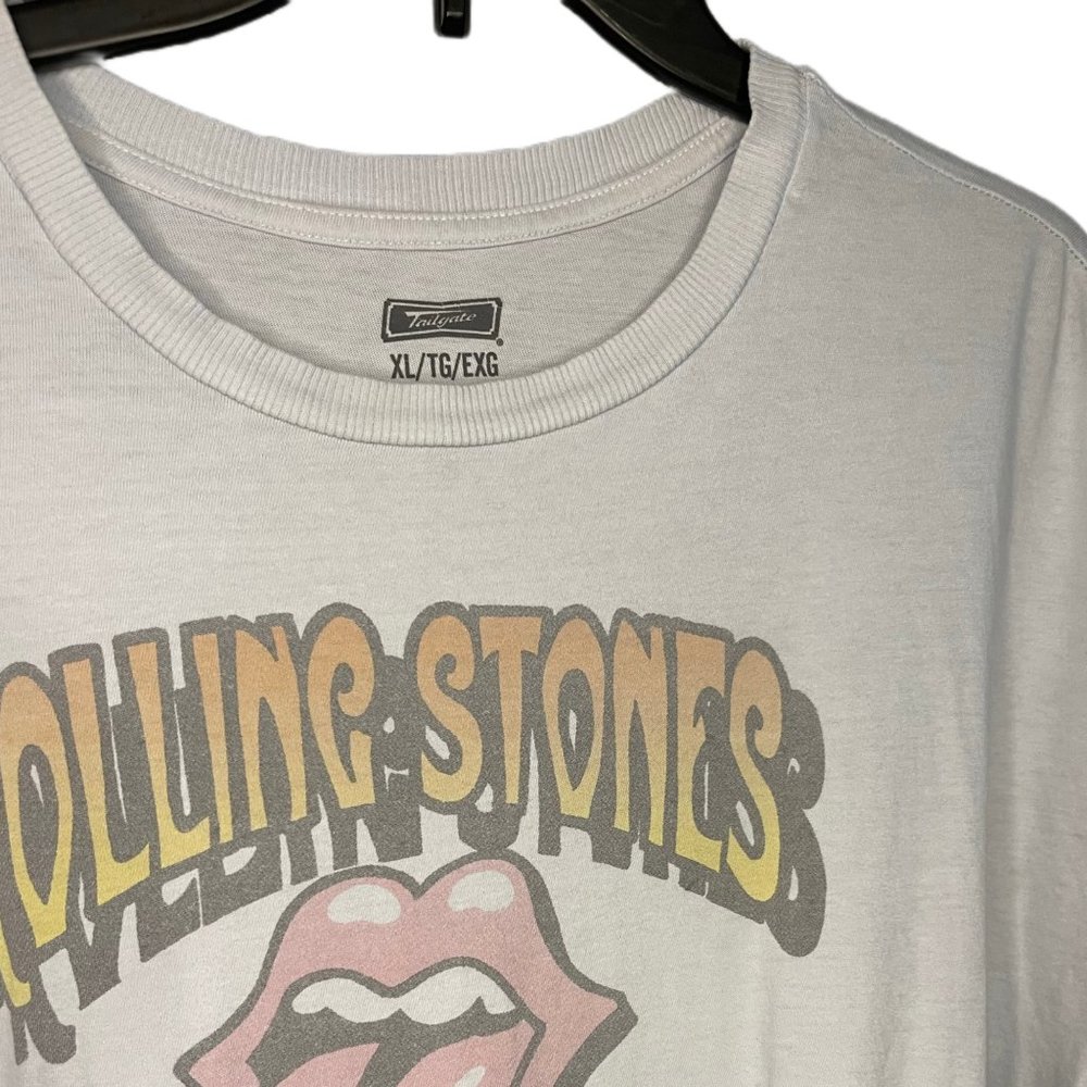American Eagle Tailgate Rolling Stones Cropped T-Shirt, Size XL - Picture 3 of 4